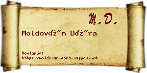 Moldován Dóra névjegykártya