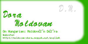 dora moldovan business card